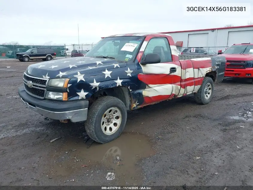 3GCEK14X56G183381 2006 Chevrolet Silverado 1500 Work Truck