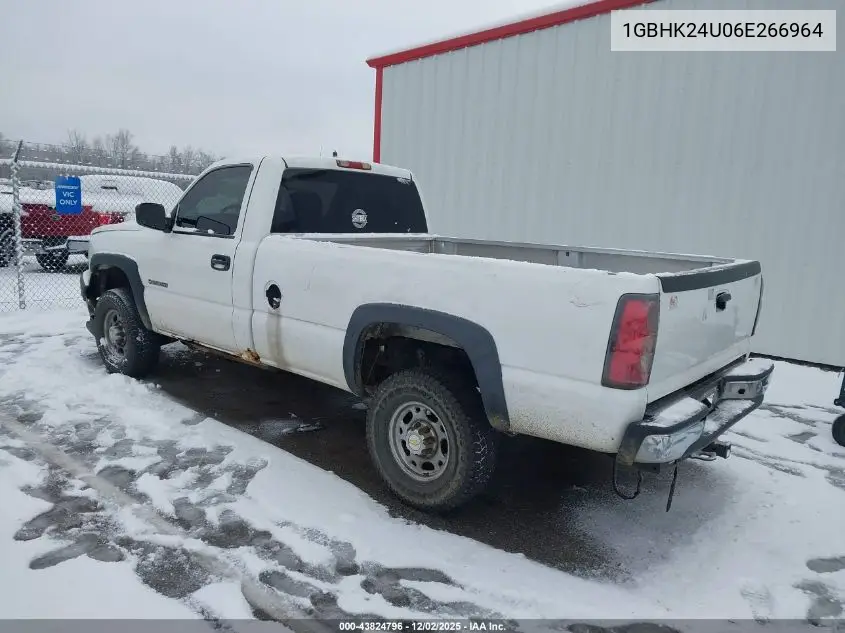 1GBHK24U06E266964 2006 Chevrolet Silverado K2500 Heavy Duty