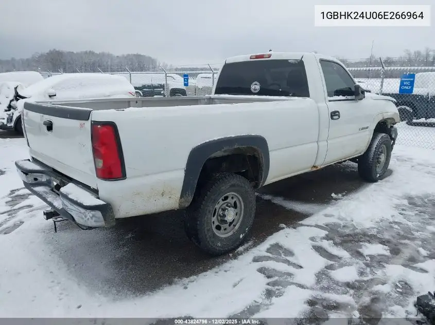 1GBHK24U06E266964 2006 Chevrolet Silverado K2500 Heavy Duty