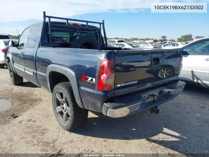 1GCEK19BX6Z153502 2006 Chevrolet Silverado 1500 Lt2