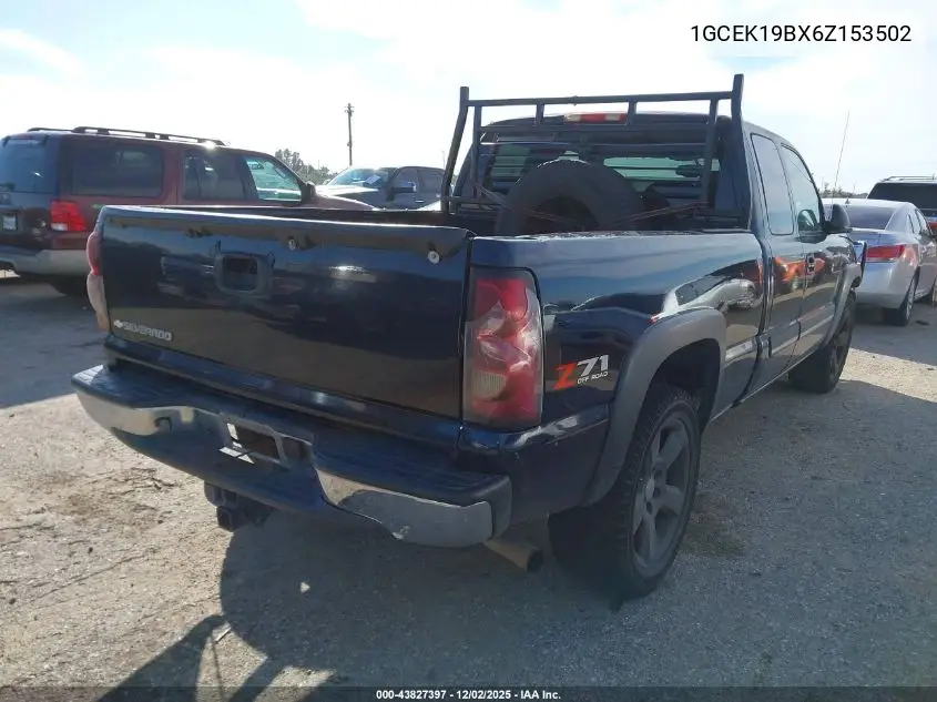 1GCEK19BX6Z153502 2006 Chevrolet Silverado 1500 Lt2