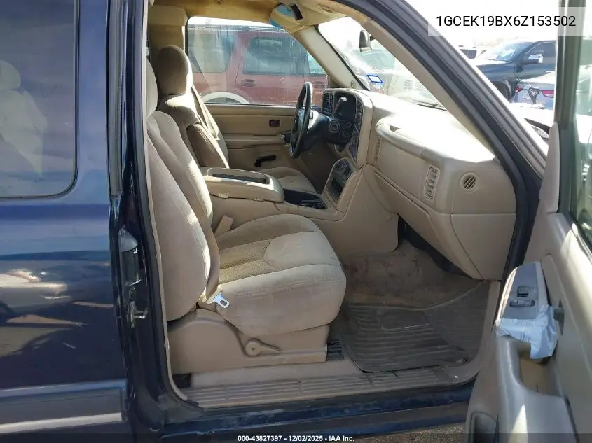 1GCEK19BX6Z153502 2006 Chevrolet Silverado 1500 Lt2