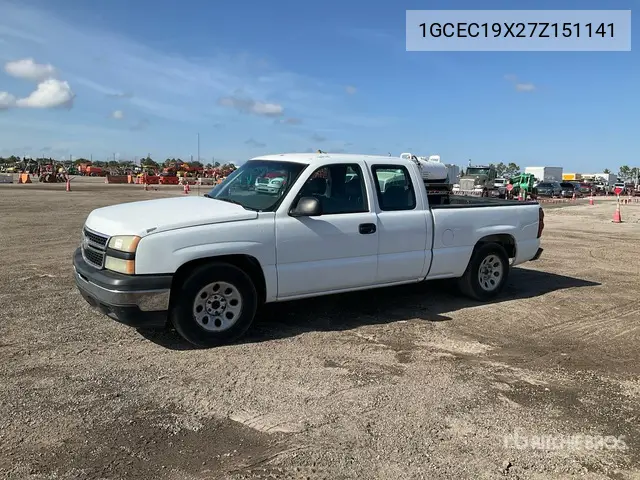 1GCEC19X27Z151141 2007 Chevrolet Silverado 1500 2007 Chevrolet Silverado 1500 4X2 Extended Cab Pickup