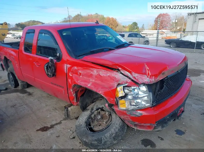1GCEK19J27Z595571 2007 Chevrolet Silverado 1500 Ltz