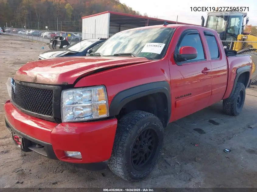 1GCEK19J27Z595571 2007 Chevrolet Silverado 1500 Ltz