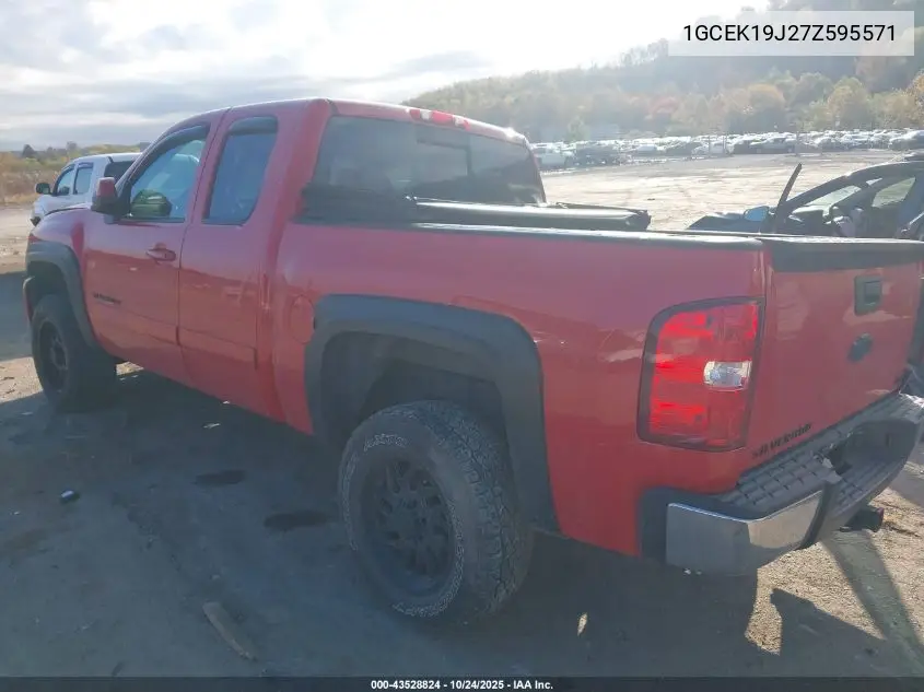 1GCEK19J27Z595571 2007 Chevrolet Silverado 1500 Ltz