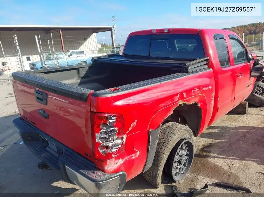 1GCEK19J27Z595571 2007 Chevrolet Silverado 1500 Ltz
