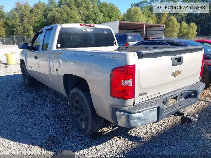 1GCEC19C67Z515333 2007 Chevrolet Silverado 1500 Work Truck