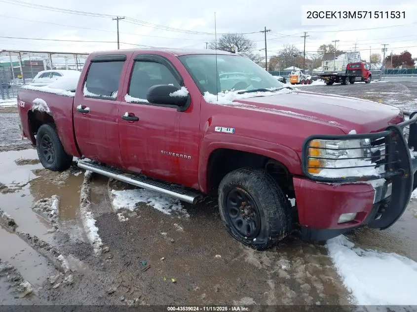 2GCEK13M571511531 2007 Chevrolet Silverado 1500 Lt1