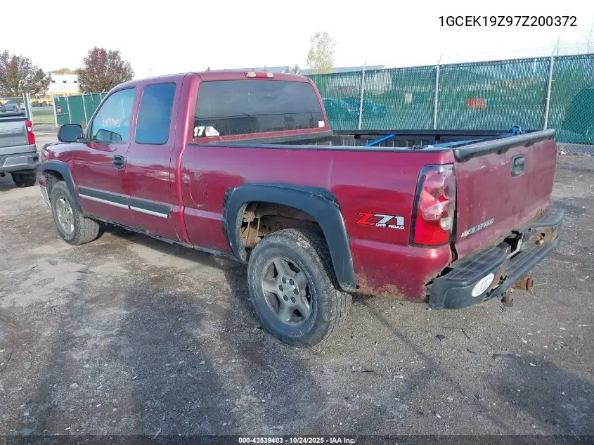 1GCEK19Z97Z200372 2007 Chevrolet Silverado 1500 Classic Lt1