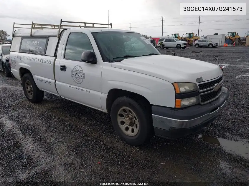 3GCEC14X07G241573 2007 Chevrolet Silverado 1500 Classic Work Truck