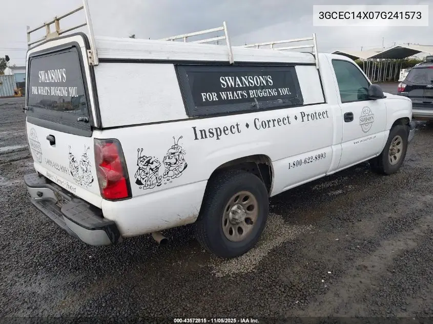3GCEC14X07G241573 2007 Chevrolet Silverado 1500 Classic Work Truck