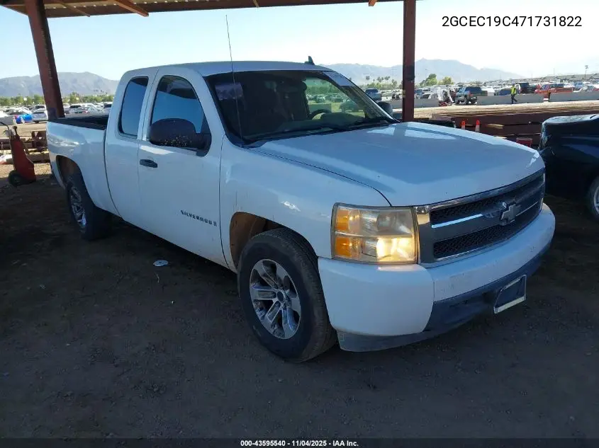 2GCEC19C471731822 2007 Chevrolet Silverado 1500 Work Truck