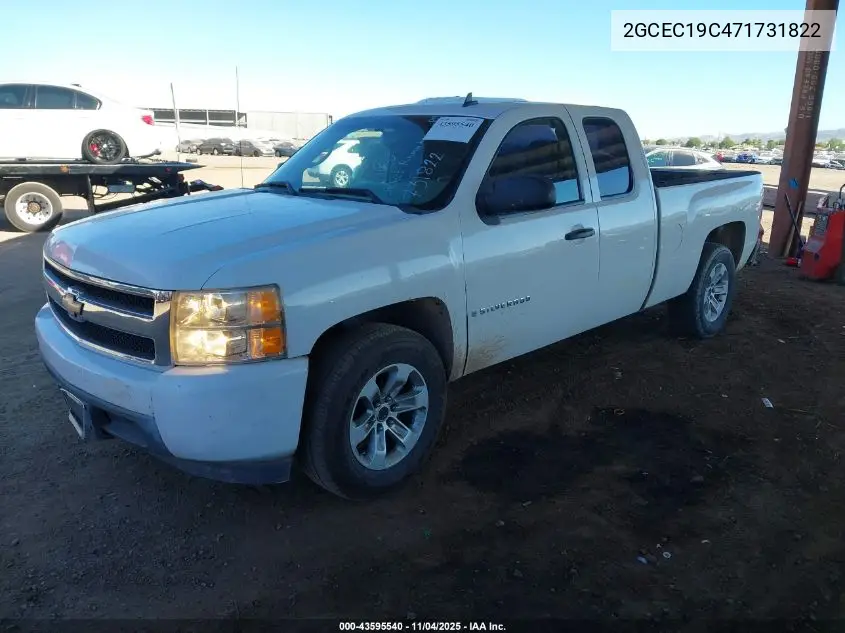 2GCEC19C471731822 2007 Chevrolet Silverado 1500 Work Truck