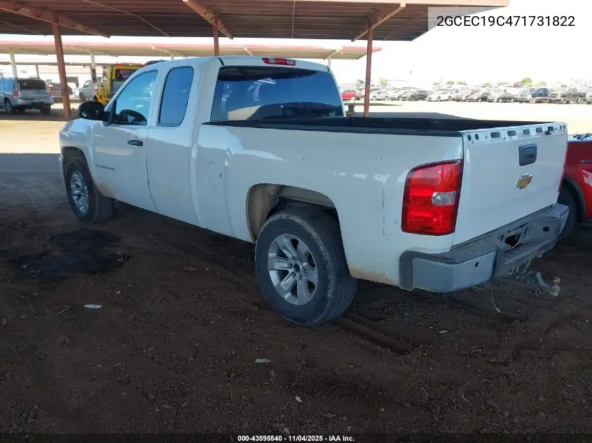2GCEC19C471731822 2007 Chevrolet Silverado 1500 Work Truck