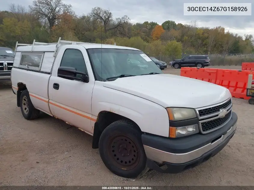 3GCEC14Z67G158926 2007 Chevrolet Silverado 1500 Classic Work Truck