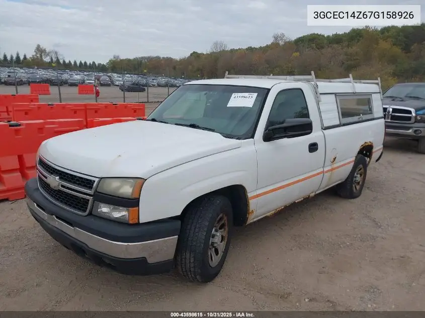 3GCEC14Z67G158926 2007 Chevrolet Silverado 1500 Classic Work Truck