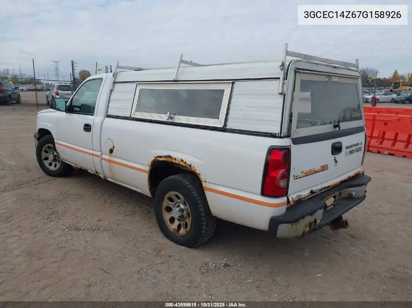 3GCEC14Z67G158926 2007 Chevrolet Silverado 1500 Classic Work Truck