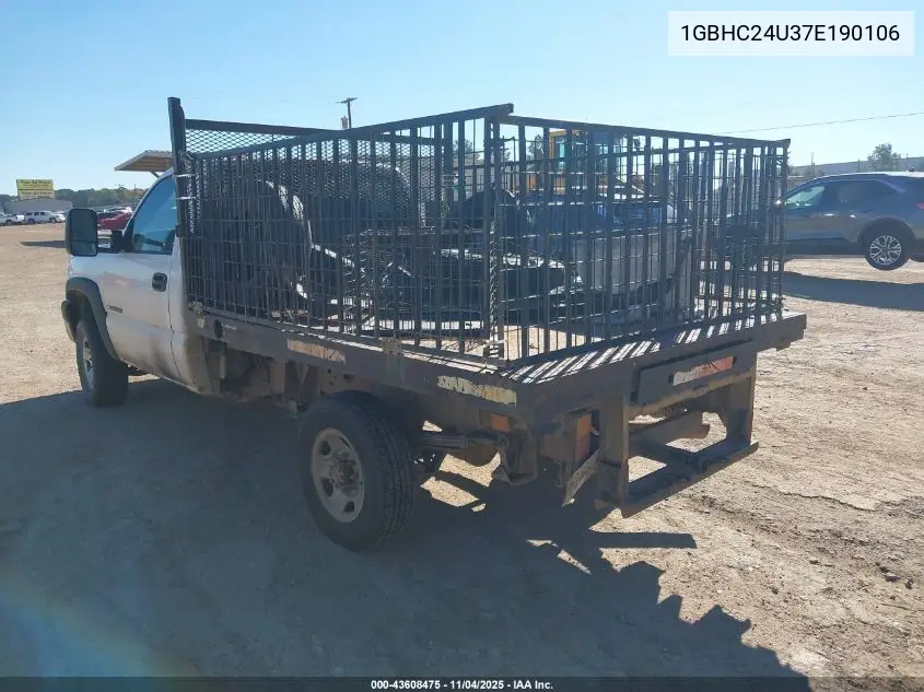 1GBHC24U37E190106 2007 Chevrolet Silverado 2500Hd Classic Work Truck