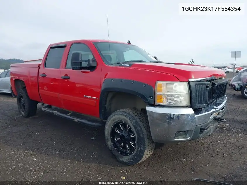 1GCHK23K17F554354 2007 Chevrolet Silverado 2500Hd Lt2