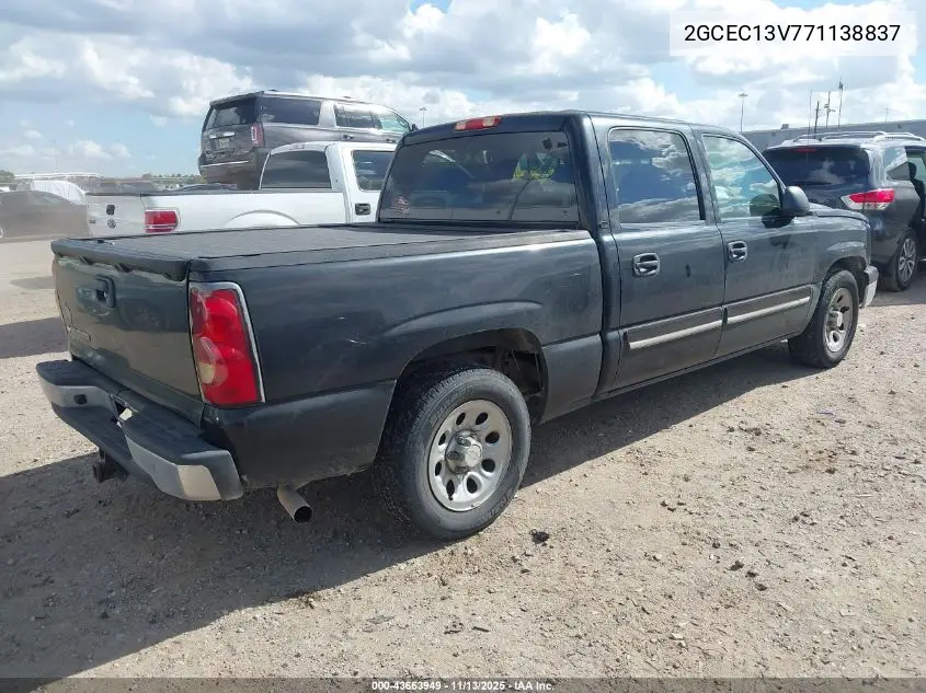 2GCEC13V771138837 2007 Chevrolet Silverado 1500 Classic Ls