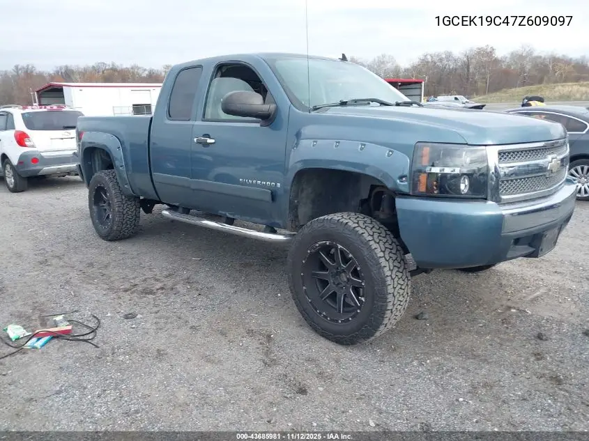 1GCEK19C47Z609097 2007 Chevrolet Silverado 1500 Lt1