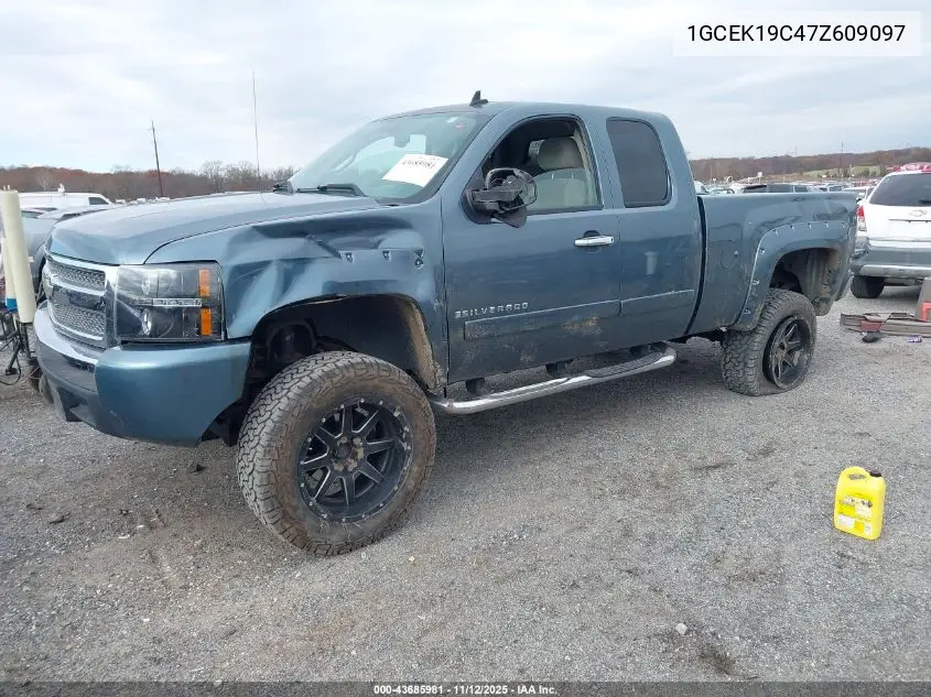 1GCEK19C47Z609097 2007 Chevrolet Silverado 1500 Lt1