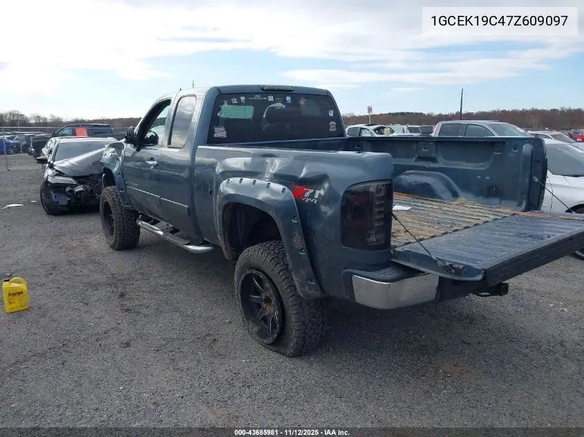 1GCEK19C47Z609097 2007 Chevrolet Silverado 1500 Lt1