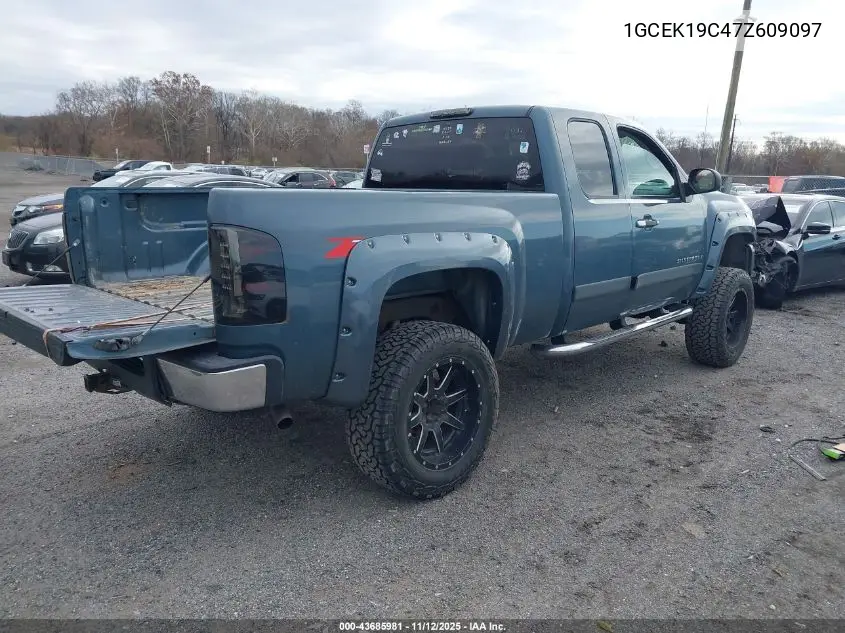 1GCEK19C47Z609097 2007 Chevrolet Silverado 1500 Lt1