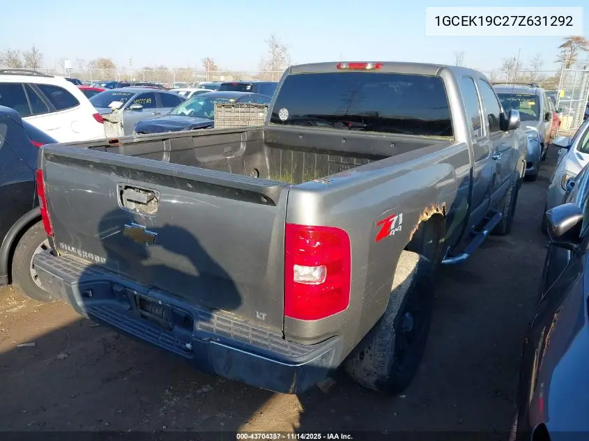 1GCEK19C27Z631292 2007 Chevrolet Silverado 1500 Lt1