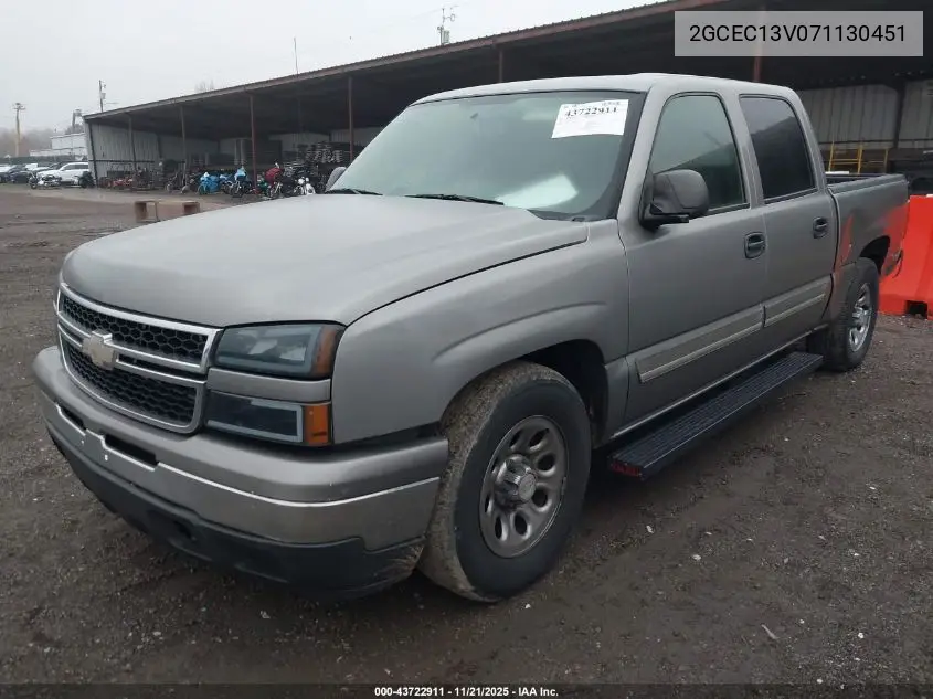 2GCEC13V071130451 2007 Chevrolet Silverado 1500 Classic Ls