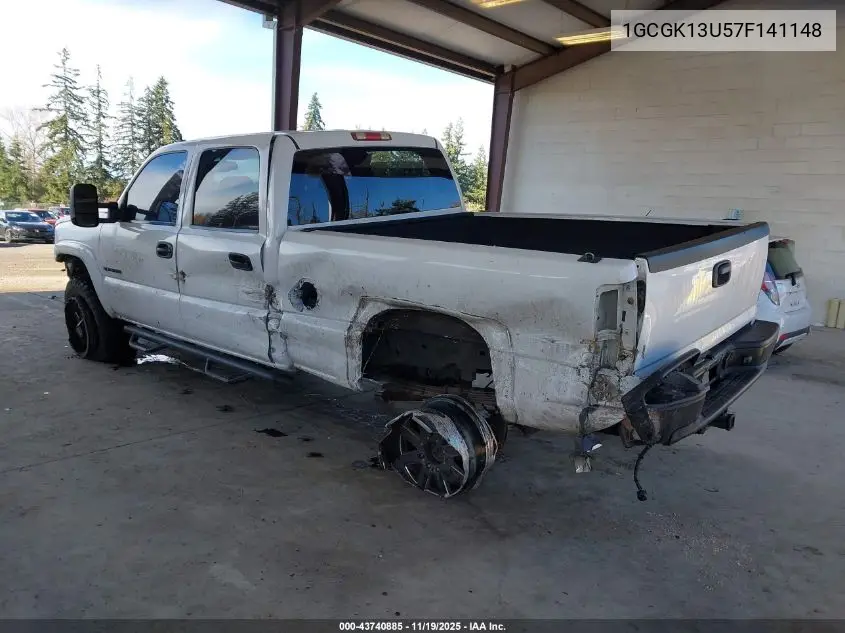 1GCGK13U57F141148 2007 Chevrolet Silverado 1500Hd Classic Lt1