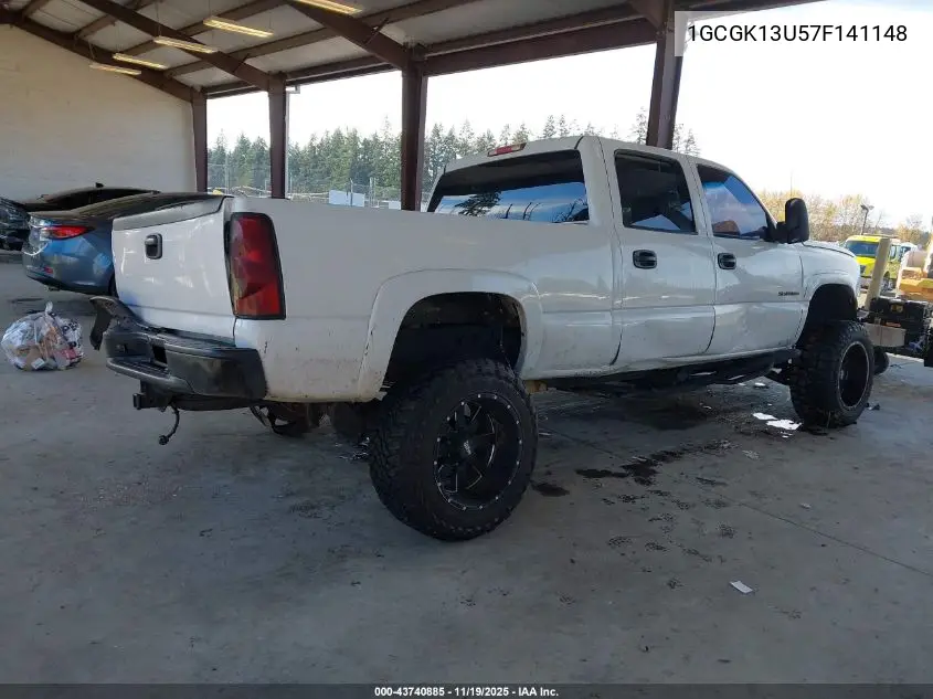 1GCGK13U57F141148 2007 Chevrolet Silverado 1500Hd Classic Lt1