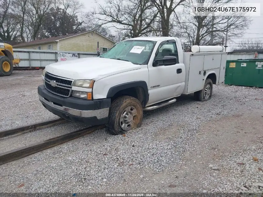 1GBHC24U67E175972 2007 Chevrolet Silverado 2500Hd Classic Work Truck