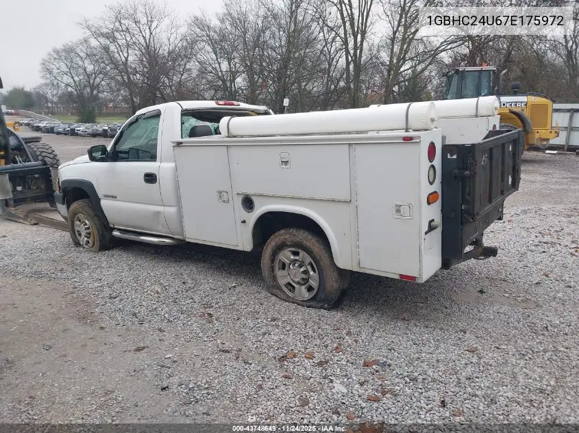 1GBHC24U67E175972 2007 Chevrolet Silverado 2500Hd Classic Work Truck