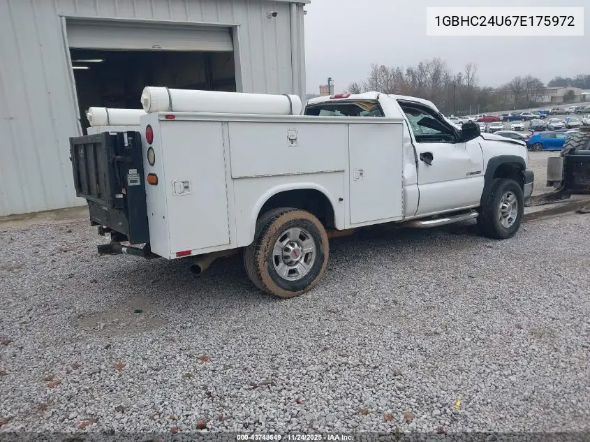 1GBHC24U67E175972 2007 Chevrolet Silverado 2500Hd Classic Work Truck