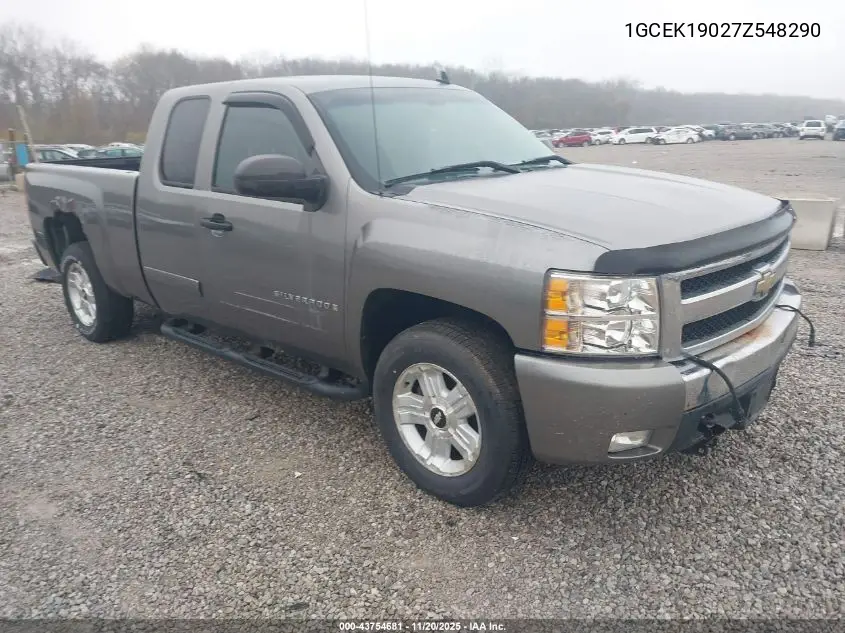 1GCEK19027Z548290 2007 Chevrolet Silverado 1500 Lt2