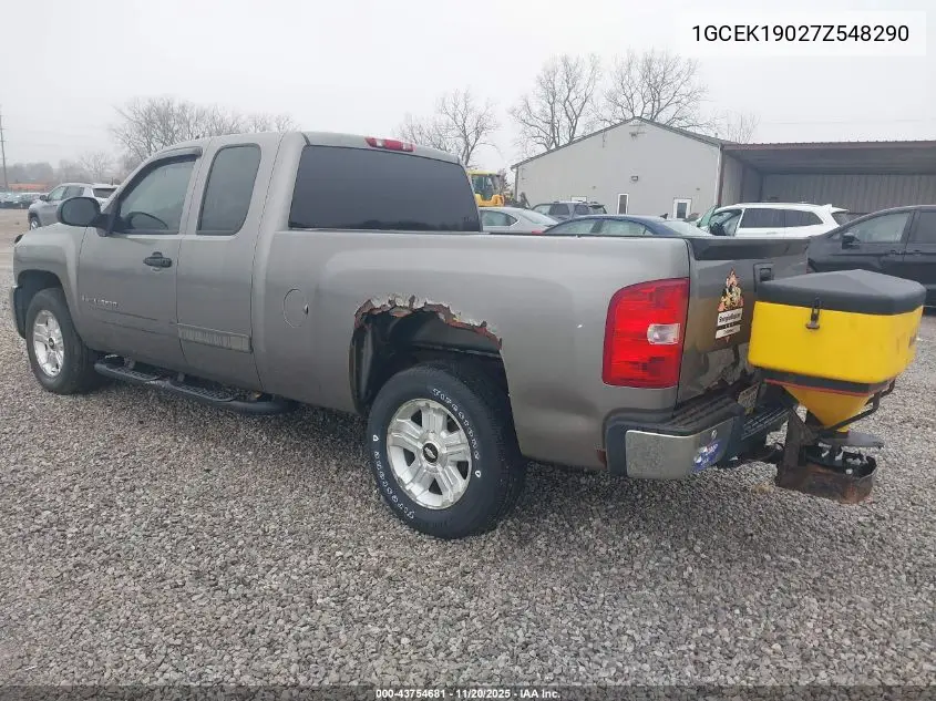 1GCEK19027Z548290 2007 Chevrolet Silverado 1500 Lt2