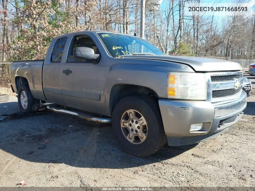 2GCEC19J871668593 2007 Chevrolet Silverado 1500 Lt1