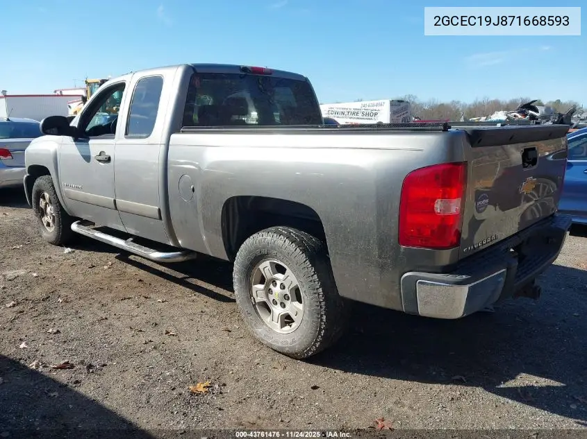 2GCEC19J871668593 2007 Chevrolet Silverado 1500 Lt1