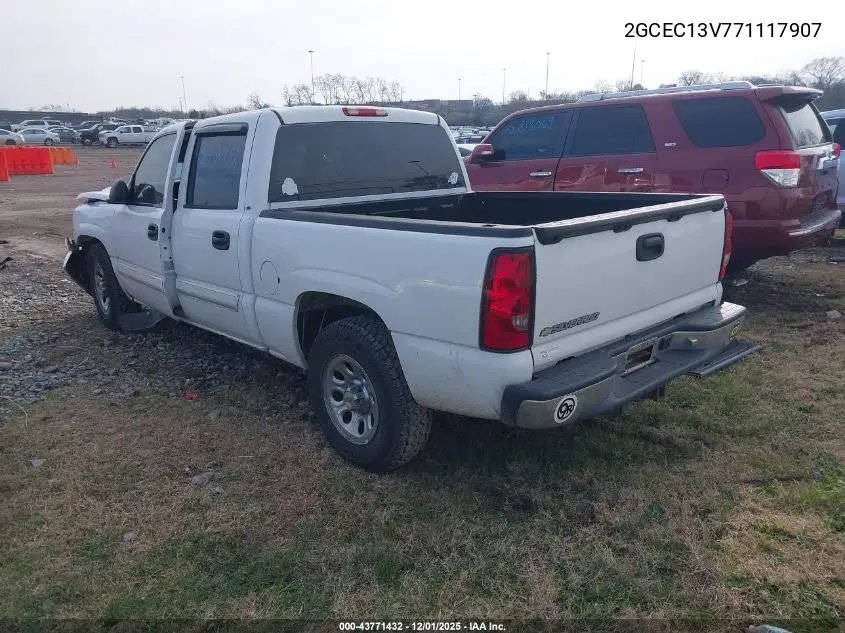 2GCEC13V771117907 2007 Chevrolet Silverado 1500 Classic Ls