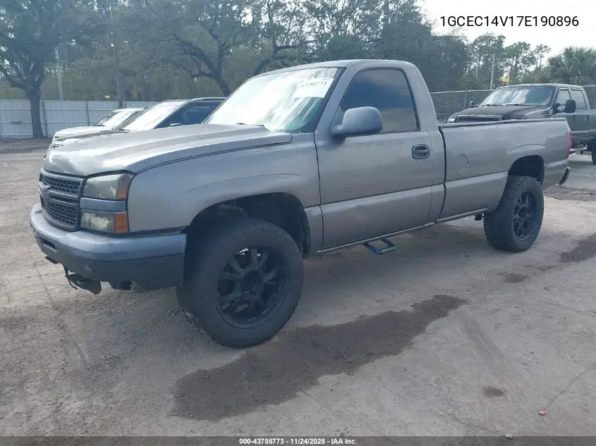 1GCEC14V17E190896 2007 Chevrolet Silverado 1500 Classic Work Truck