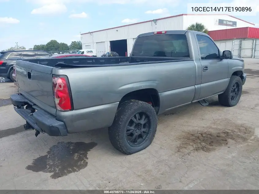 1GCEC14V17E190896 2007 Chevrolet Silverado 1500 Classic Work Truck