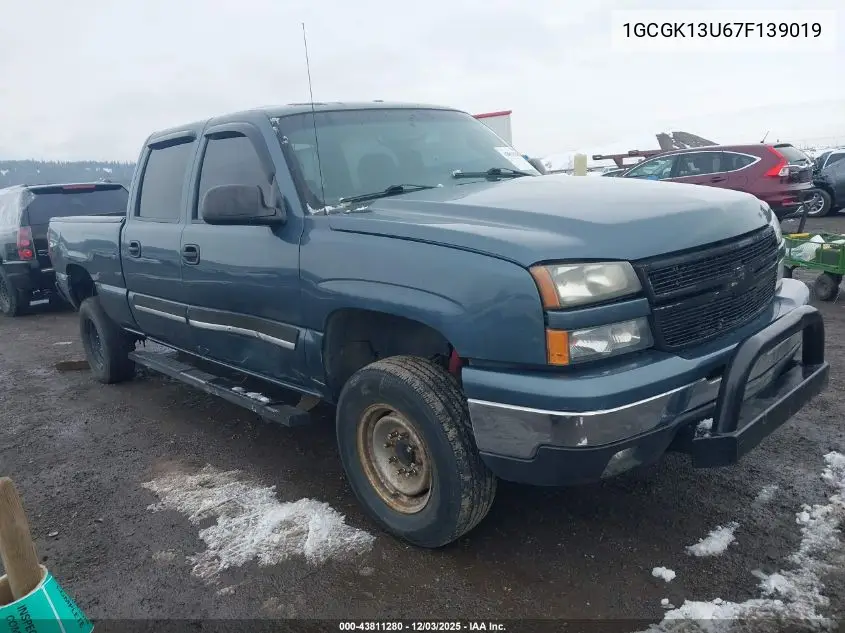 1GCGK13U67F139019 2007 Chevrolet Silverado 1500Hd Classic Lt1