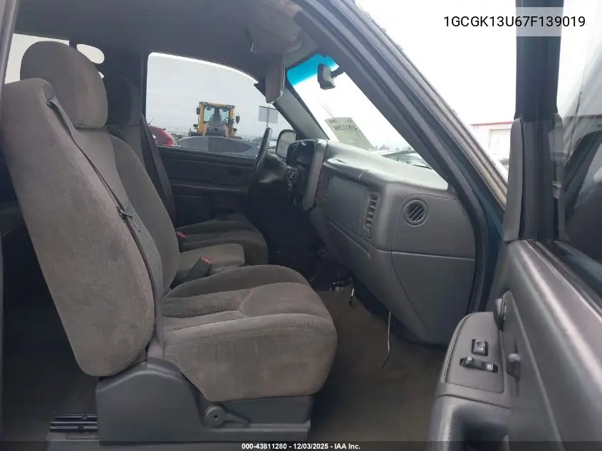 1GCGK13U67F139019 2007 Chevrolet Silverado 1500Hd Classic Lt1