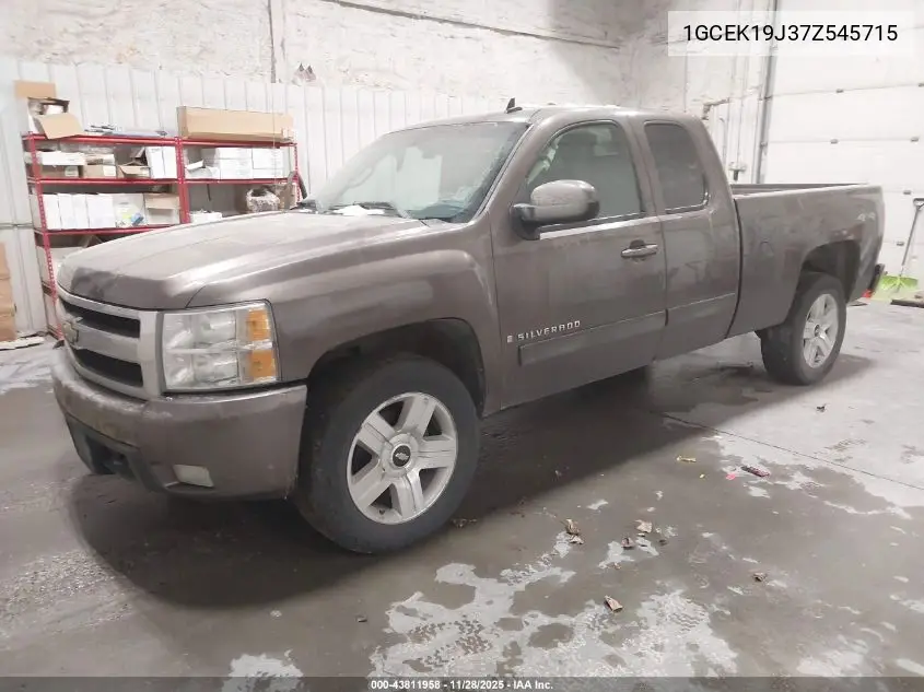 1GCEK19J37Z545715 2007 Chevrolet Silverado 1500 Ltz