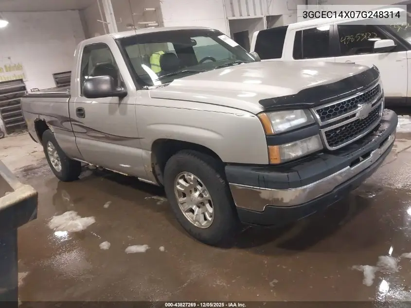 3GCEC14X07G248314 2007 Chevrolet Silverado 1500 Classic Work Truck