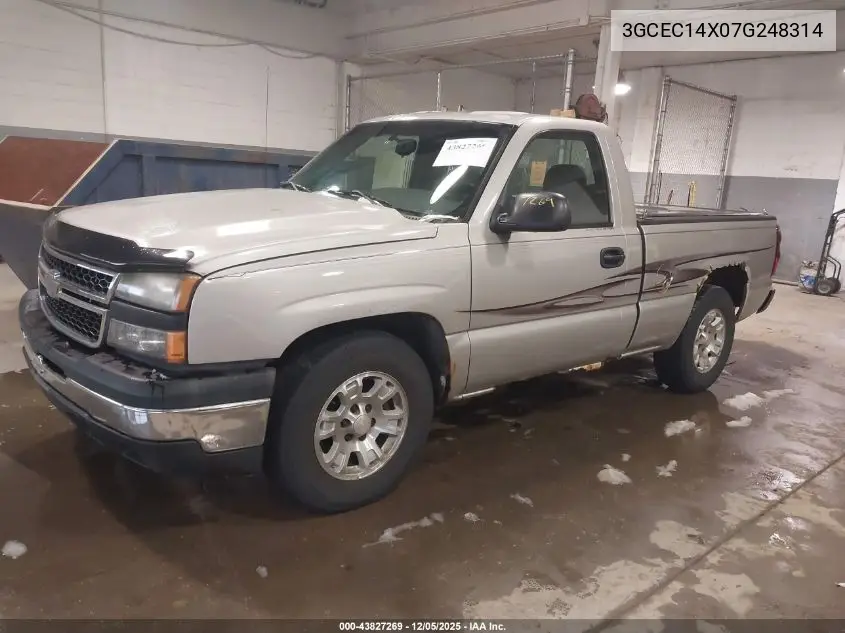 3GCEC14X07G248314 2007 Chevrolet Silverado 1500 Classic Work Truck