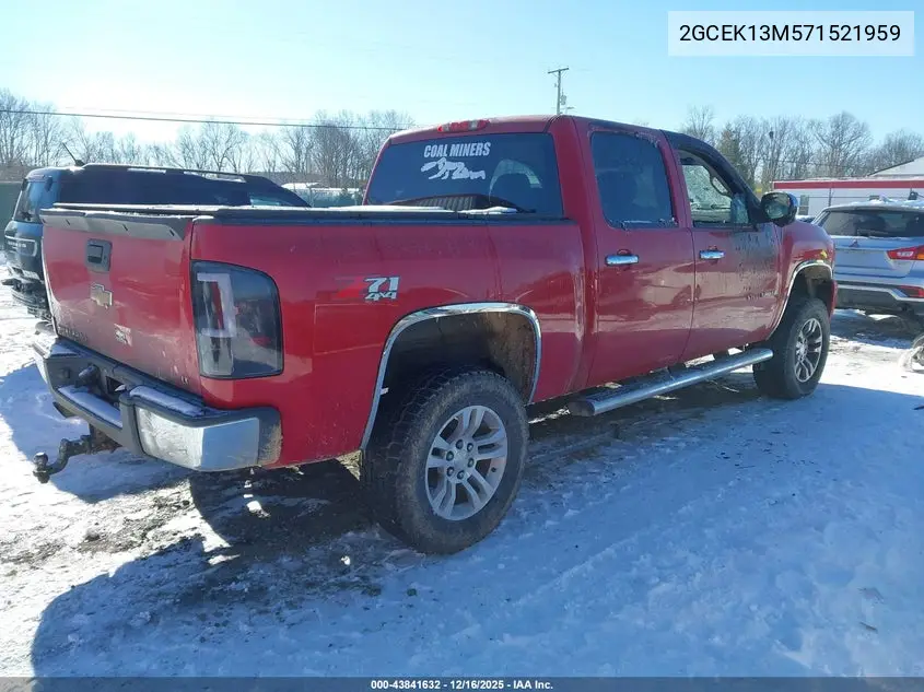 2GCEK13M571521959 2007 Chevrolet Silverado 1500 Lt1