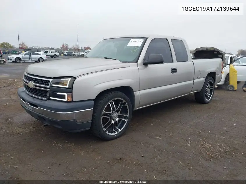 1GCEC19X17Z139644 2007 Chevrolet Silverado 1500 Classic Work Truck